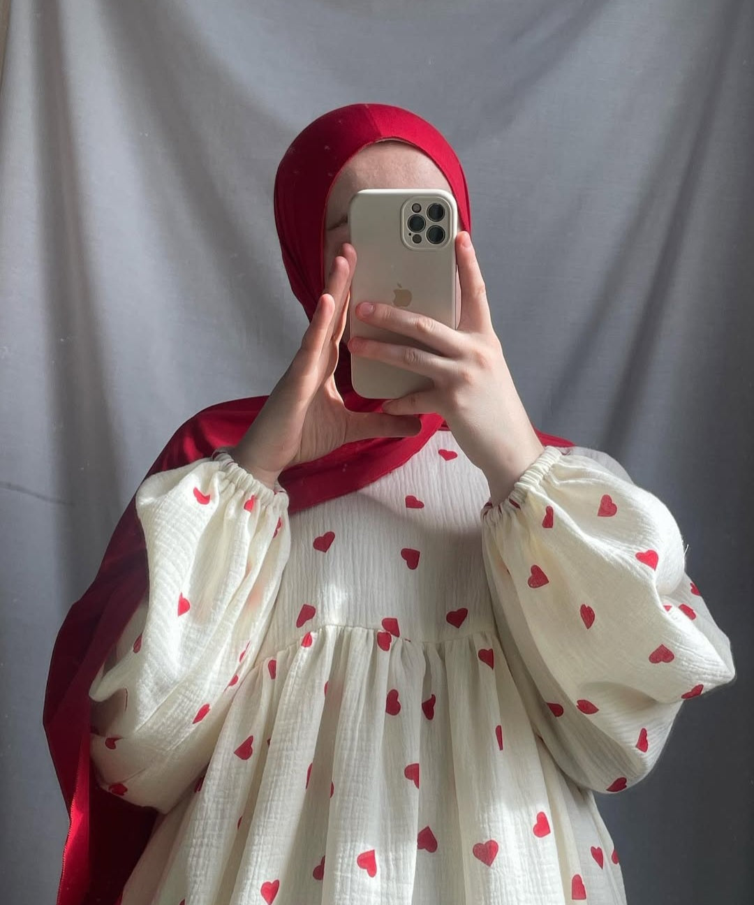 Abaya Musselin Herzchen